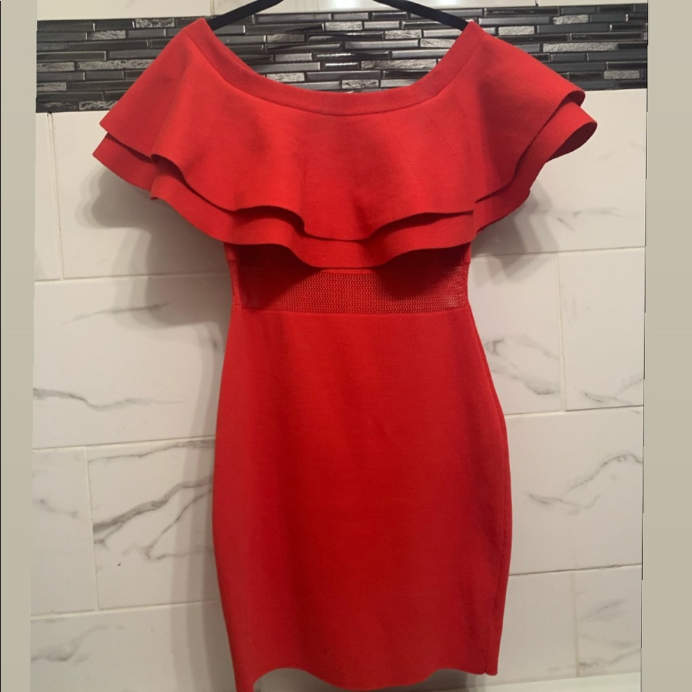 Scarlet Knitted Sweater Dress